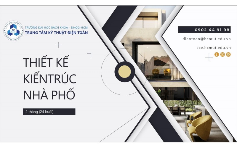 KHÓA HỌC THIẾT KẾ KIẾN TRÚC NHÀ PHỐ